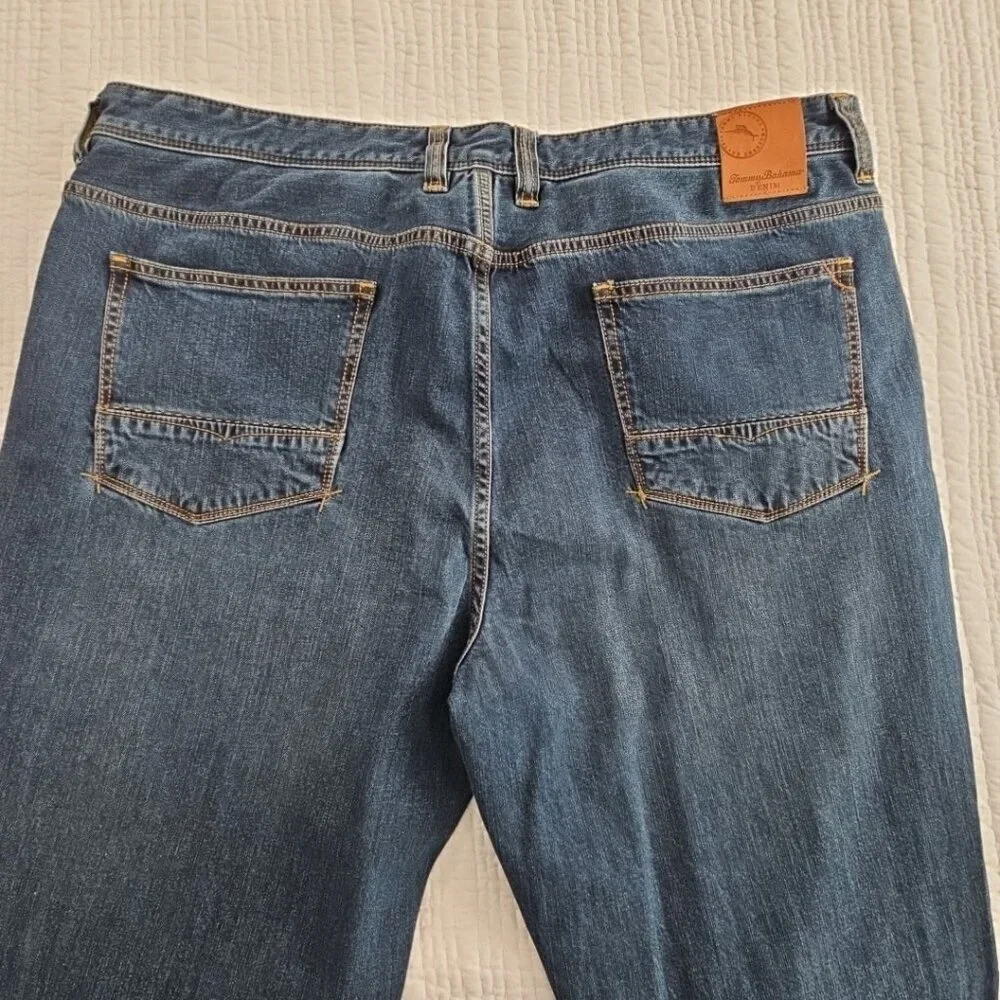 NWT Tommy Bahama Sand Drifter Jeans Men's 42x34 Dark Wash New Stretch‎ Straight